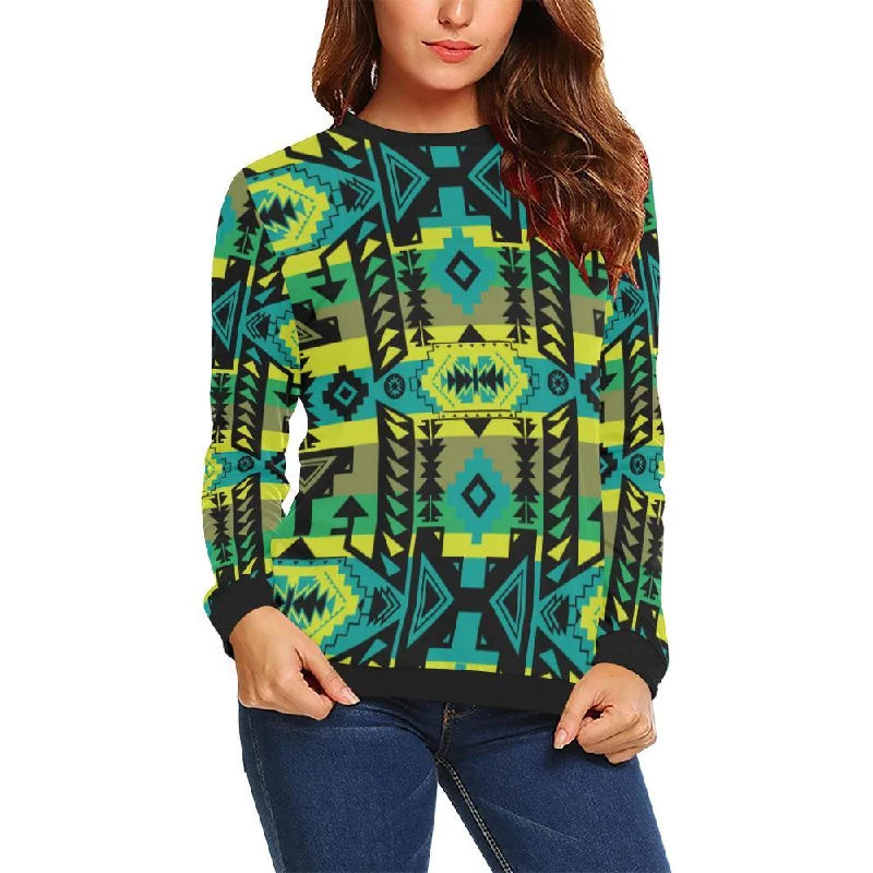 Chiefs Mountain Crewneck Sweatshirt for Women Hoodie with Embroidery Detailed Premium Chiefs Mountain Crewneck Sweatshirt for Women Hoodie with Embroidery Detailed Premium
