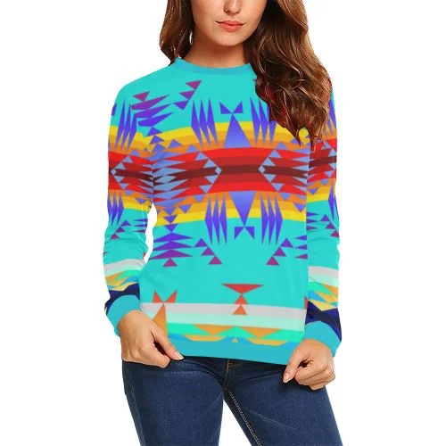 Between the Mountains Fire Crewneck Sweatshirt for Women Hoodie with Turtle Neck Cozy Winter Between the Mountains Fire Crewneck Sweatshirt for Women Hoodie with Turtle Neck Cozy Winter