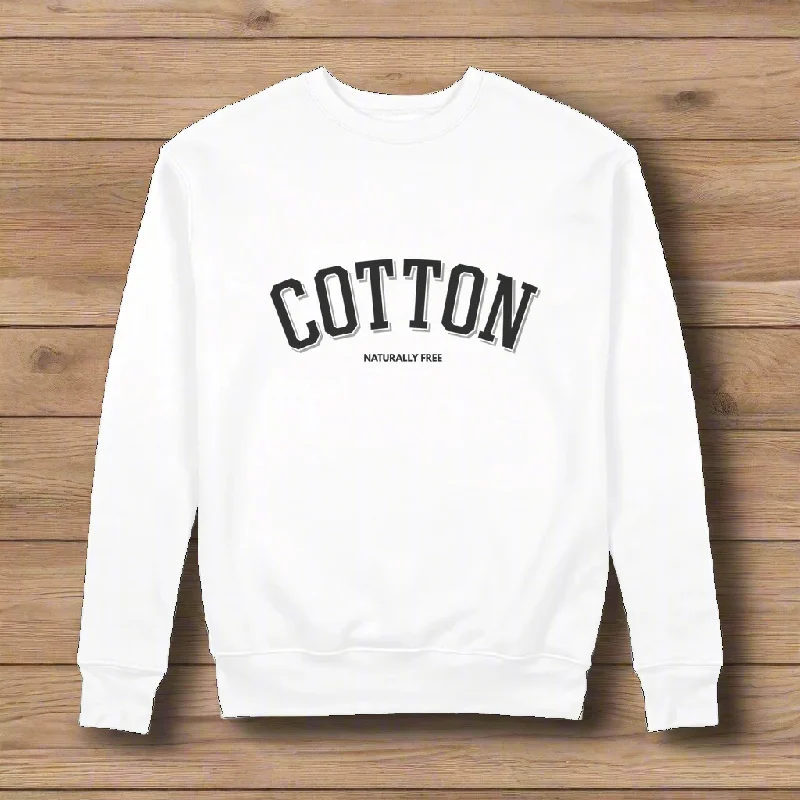 Cotton Logo 100% Organic Cotton Graphic Sweatshirt Hoodie with Lining Warm Insulated Cotton Logo 100% Organic Cotton Graphic Sweatshirt Hoodie with Lining Warm Insulated