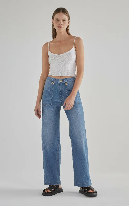 Marcia Ecru Knit Tank fashionable tank top
