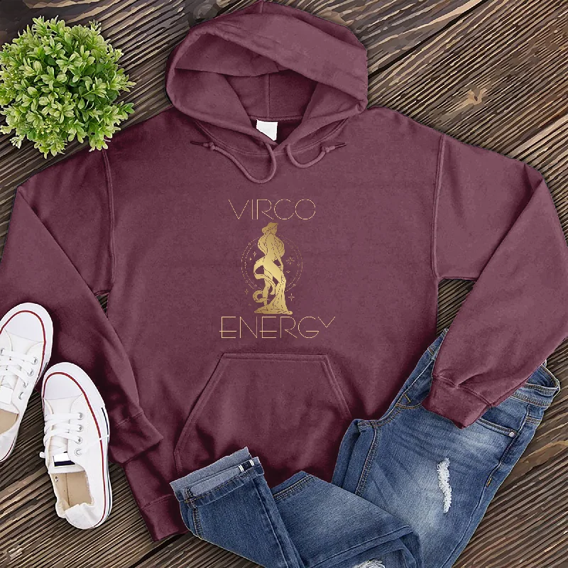 Virgo Energy Hoodie Hoodie with Ribbed Cuffs Snug Fit Comfort