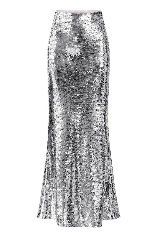 SILVER ARIELLE MAXI SKIRT spandex blend skirt