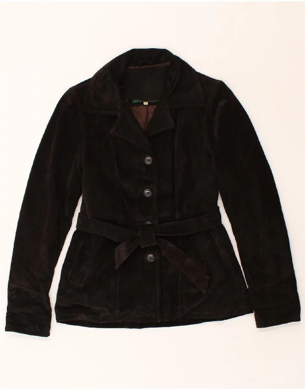 ROBERTA FERRINI Womens Suede Jacket IT 44 Medium Brown Leather One-Shoulder Jacket Off-the-Shoulder Jacket Asymmetrical Jacket ROBERTA FERRINI Womens Suede Jacket IT 44 Medium Brown Leather One-Shoulder Jacket Off-the-Shoulder Jacket Asymmetrical Jacket