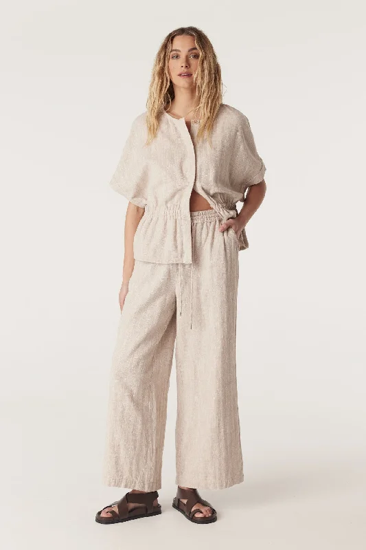 Marrakesh Linen Pant - Natural Soft Sweatpants Style