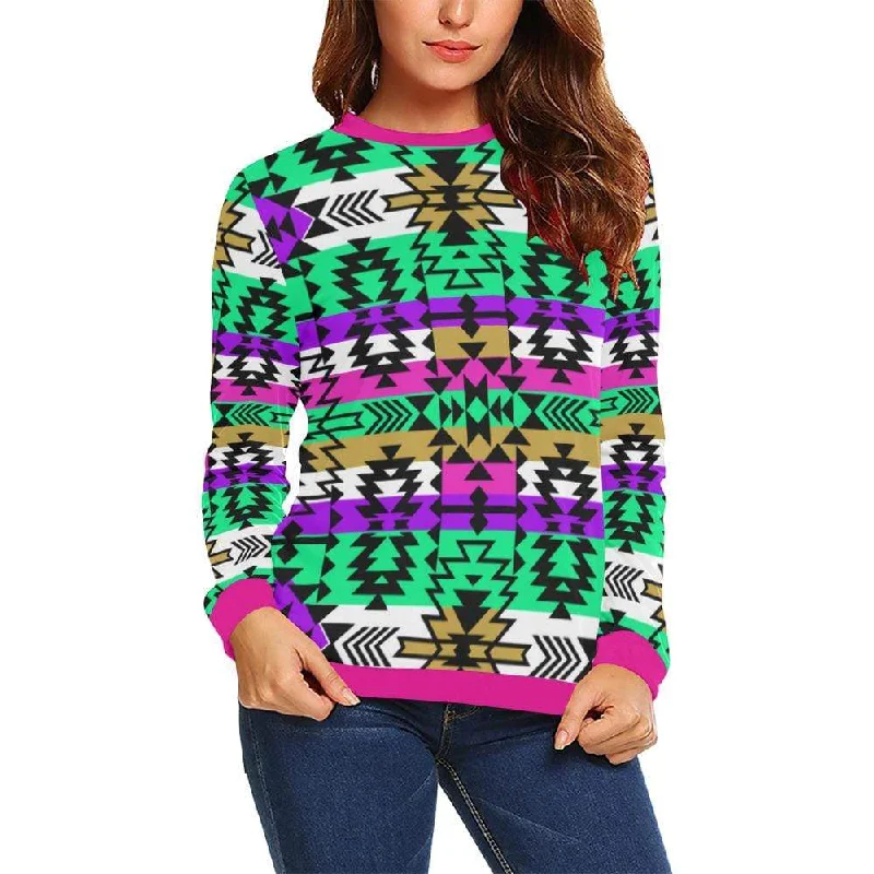 Final Grand Entry Crewneck Sweatshirt for Women Hoodie with Fur Luxurious Winter