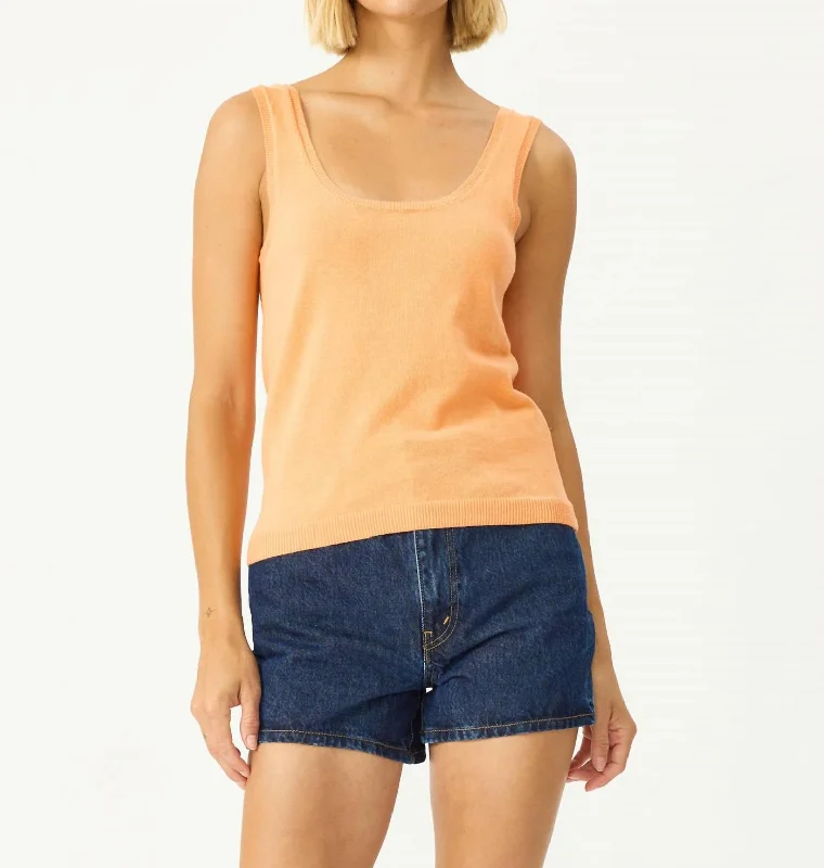 Palmer Tank Top In Sherbet v-neck tank top