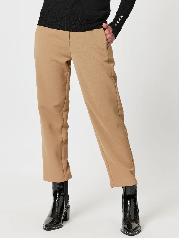 Grace Straight Leg Pant - Toffee Cozy Knit Pants