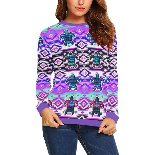 Adobe Dance Turtle Crewneck Sweatshirt for Women Hoodie with Elastic Waist Stretchable Comfortable Adobe Dance Turtle Crewneck Sweatshirt for Women Hoodie with Elastic Waist Stretchable Comfortable