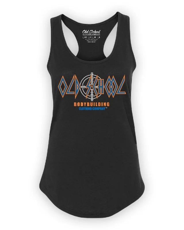 Ladies "Photograph" Black Racerback Tank bold tank top