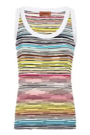 Stripe Tank cropped tank top