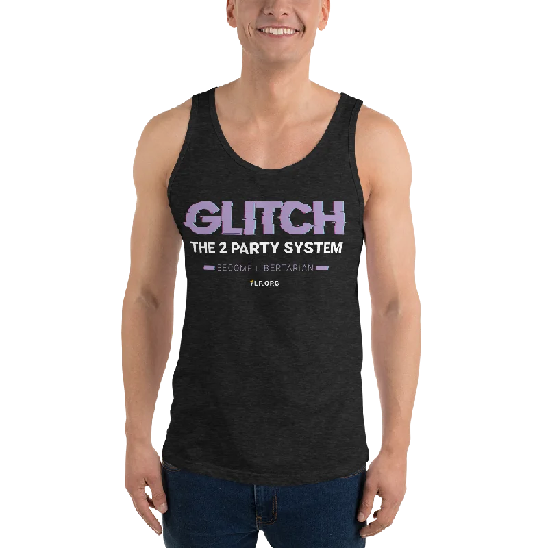 Glitch the Two Party System - Unisex Tank Top stylish tank top