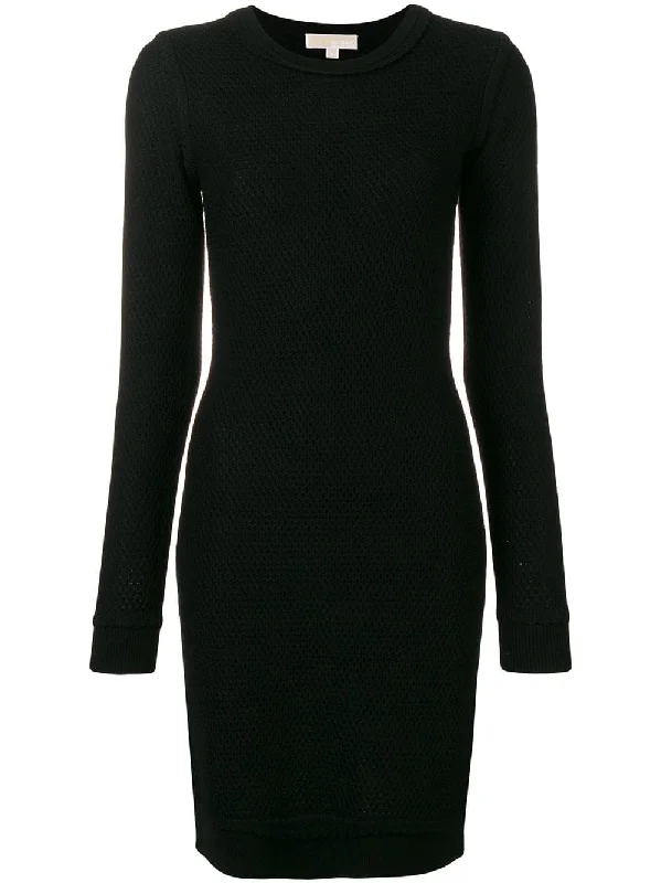 fitted sweater dress Mesh Blend Leather Blend Suede Blend