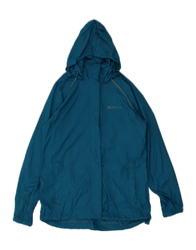MOUNTAIN WAREHOUSE Womens Hooded Rain Jacket UK 10 Small Blue Herringbone Jacket Houndstooth Jacket Plaid Jacket MOUNTAIN WAREHOUSE Womens Hooded Rain Jacket UK 10 Small Blue Herringbone Jacket Houndstooth Jacket Plaid Jacket