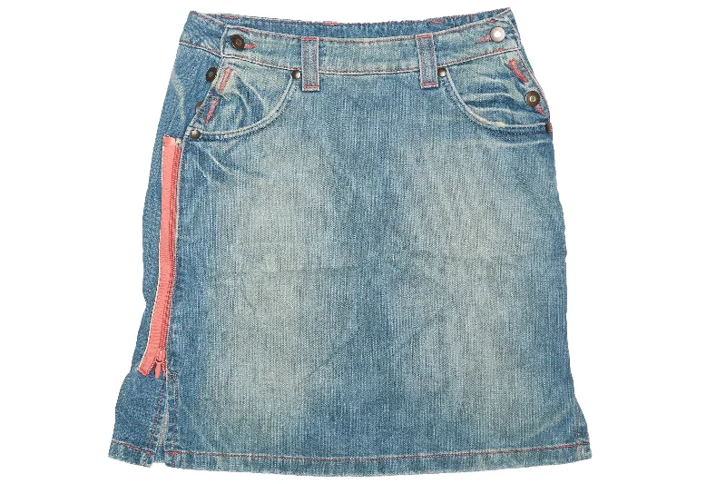 Denim Mini Skirt - L boho skirt vibe