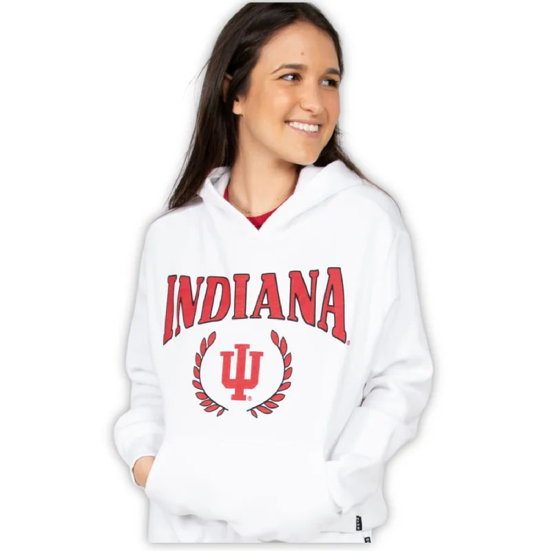 Indiana Hoosiers Hype & Vice Boyfriend Hoodie Hoodie with Lining Warm Insulated