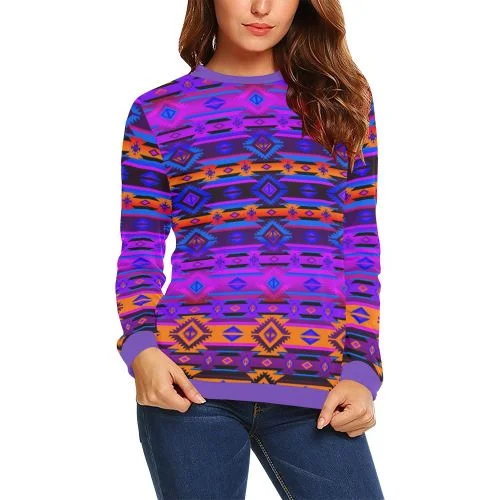 Adobe Morning Crewneck Sweatshirt for Women Hoodie with Hem Elastic Stretchable Comfortable