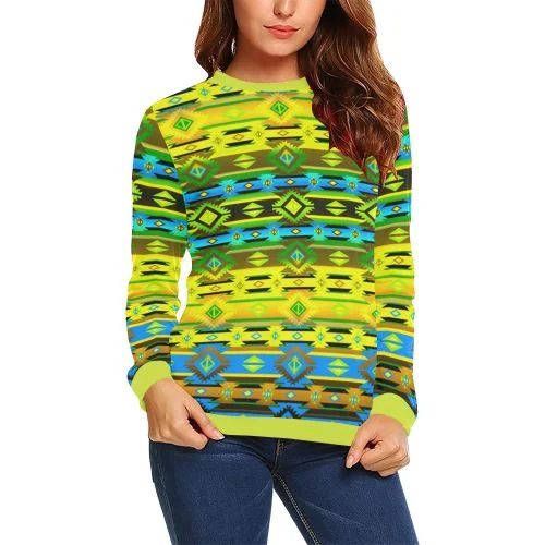 Adobe Midnight Crewneck Sweatshirt for Women Hoodie with Back Slit Movement Comfort