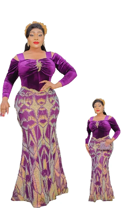 Gorgeous purple dress Elegant Long Evening