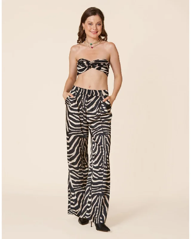 ZEBRA PRINT PANTS | HOUSE OF ANGELS Classic Cropped Pants