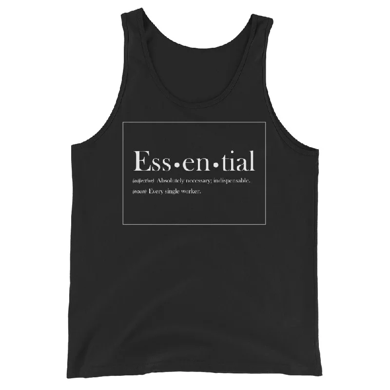 Essential (Ess-en-tial) Definition Unisex Tank Top cropped tank top