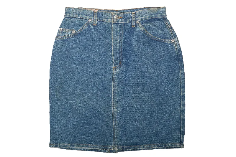 Rifle Denim Knee-Length Skirt - M vintage skirt charm