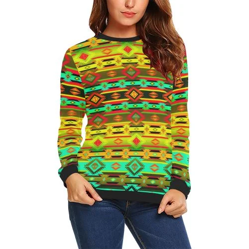 Adobe Sky Crewneck Sweatshirt for Women Hoodie with Hem Ribbing Snug Secure