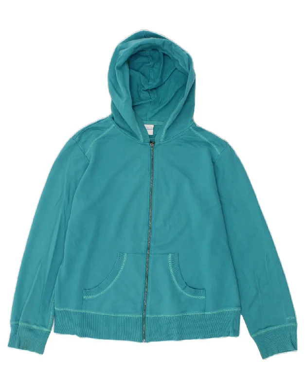 COLUMBIA Womens Zip Hoodie Sweater UK 18 XL Turquoise Cotton Modern Contemporary Chic COLUMBIA Womens Zip Hoodie Sweater UK 18 XL Turquoise Cotton Modern Contemporary Chic
