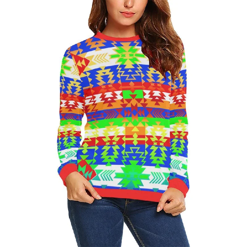 Grand Entry Traditional Crewneck Sweatshirt for Women Hoodie with Lining Warm Insulated Grand Entry Traditional Crewneck Sweatshirt for Women Hoodie with Lining Warm Insulated