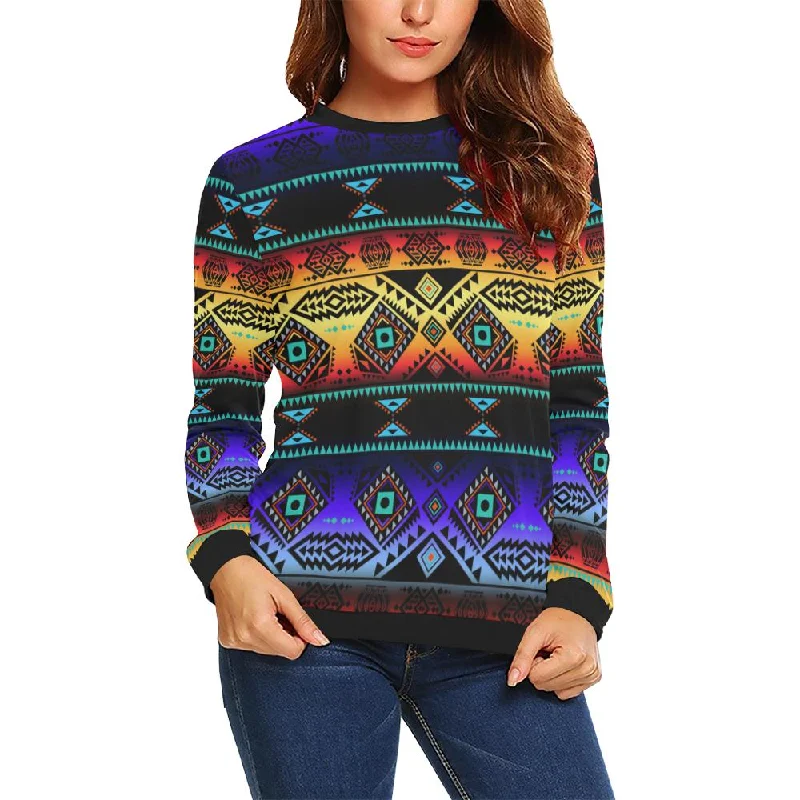 California Coast Sunset Crewneck Sweatshirt for Women Hoodie with Elastic Waist Stretchable Comfortable California Coast Sunset Crewneck Sweatshirt for Women Hoodie with Elastic Waist Stretchable Comfortable