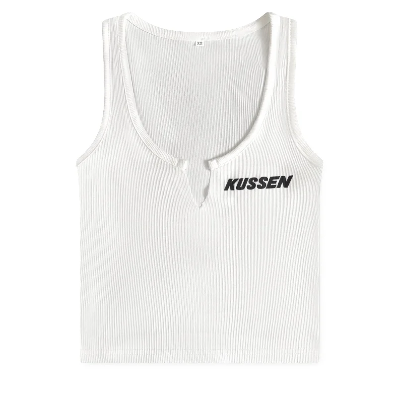 GP BASIC RIBBED TANK WMNS WHT bright tank top