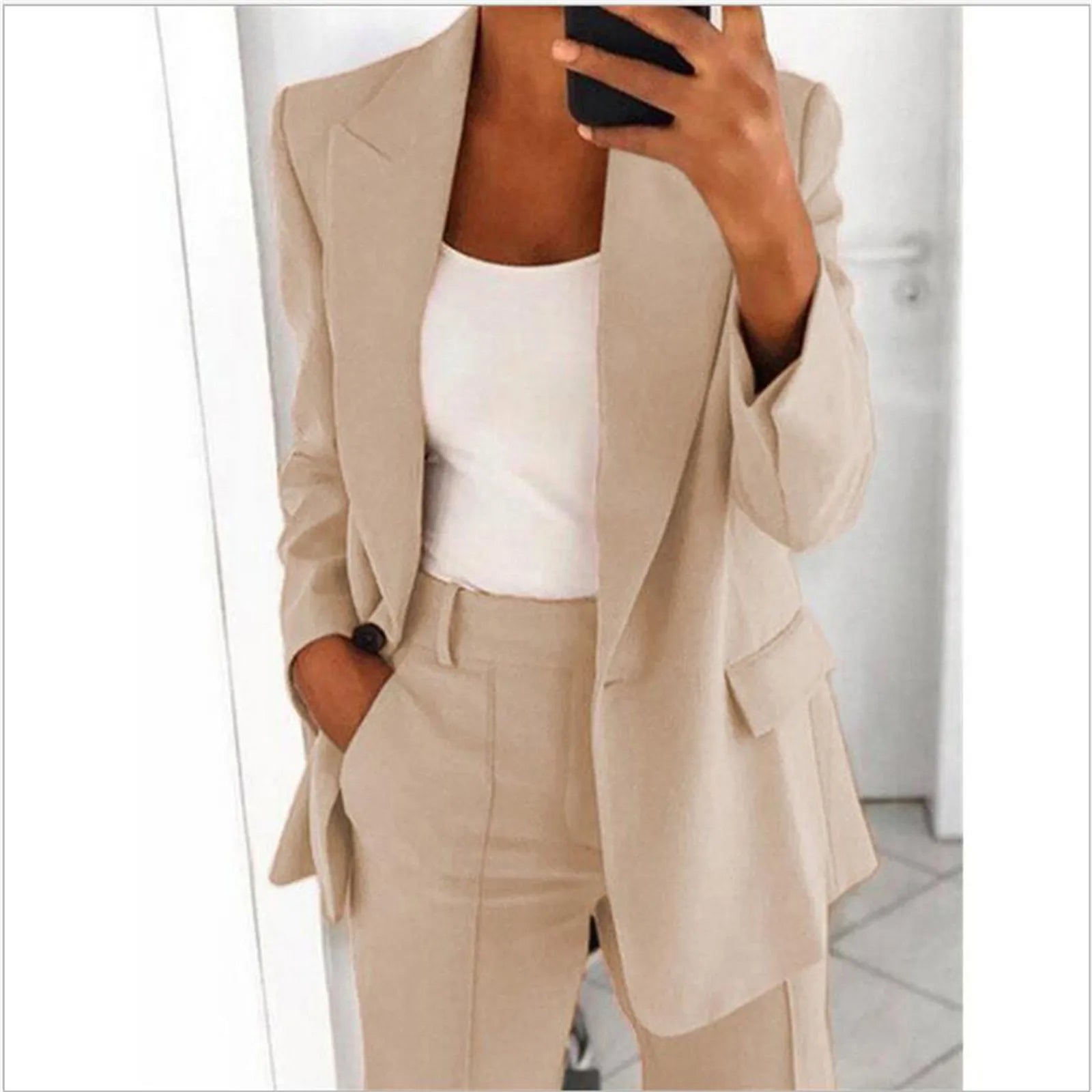 Women's Blazer Elegant Sporty Summer Fitted Jacket Suit Jacket Business Oversize Tracksuit Kpop blouse tops Kawaii Hoodie Zip-Up Jacket Button-Up Jacket Women's Blazer Elegant Sporty Summer Fitted Jacket Suit Jacket Business Oversize Tracksuit Kpop blouse tops Kawaii Hoodie Zip-Up Jacket Button-Up Jacket