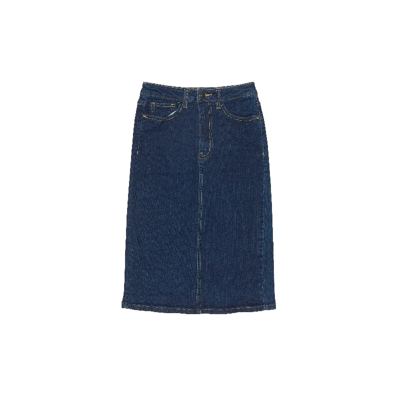 Denim Mid Skirt - W24" slim fit skirt