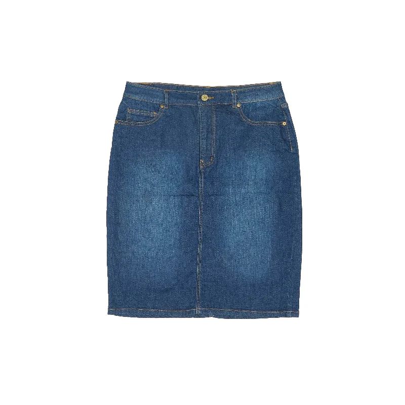 Denim Midi Skirt - W30" lightweight skirt design