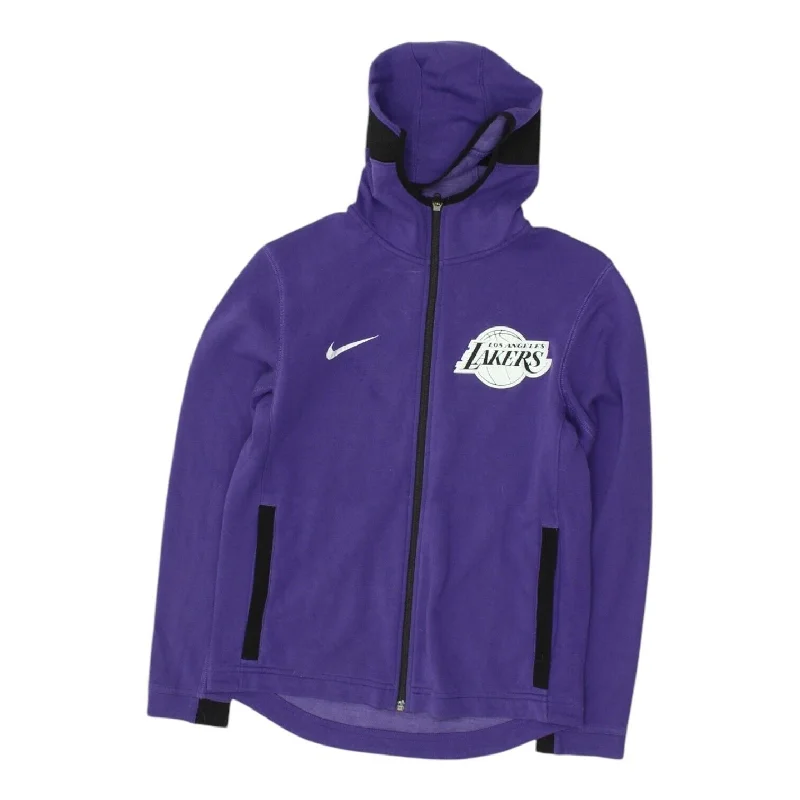 LA Lakers Womens Purple Nike Full Zip Hoodie | NBA Basketball Sportswear Hoody Hoodie with Zipper Placket Modern Functional