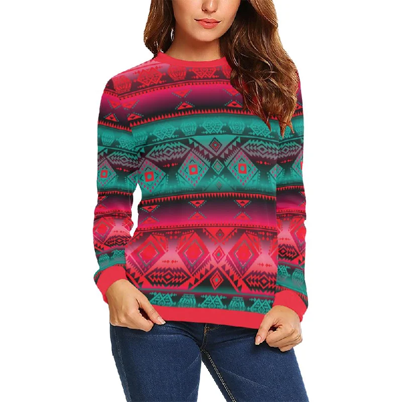 California Coast Summer Gather Crewneck Sweatshirt for Women Hoodie with Slit Hem Functional Movement California Coast Summer Gather Crewneck Sweatshirt for Women Hoodie with Slit Hem Functional Movement