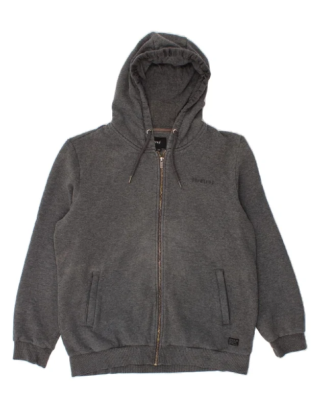 FIRETRAP Womens Zip Hoodie Sweater UK 18 XL Grey Cotton Lace Blend Ribbed Blend Corduroy Blend FIRETRAP Womens Zip Hoodie Sweater UK 18 XL Grey Cotton Lace Blend Ribbed Blend Corduroy Blend