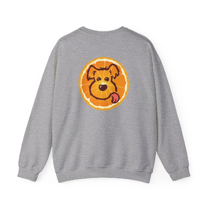 Orange Slice Sweatshirt Hoodie with Hem Drawcord Adjustable Customizable