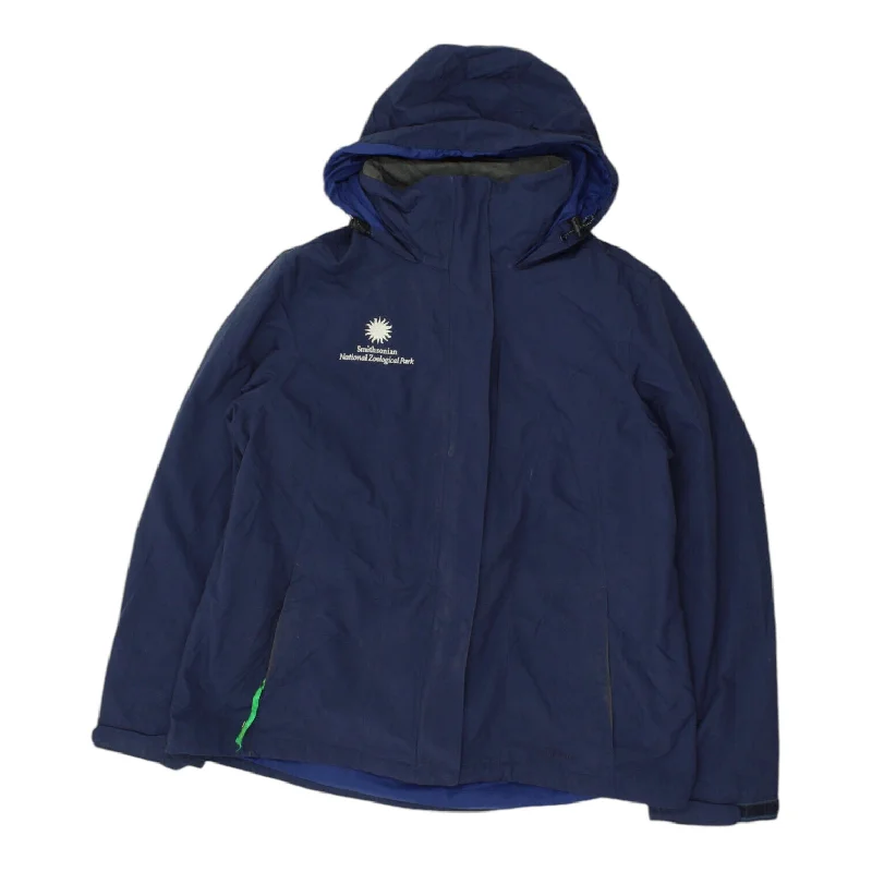 L.L.Bean Womens Navy Fleece Lined Jacket | Vintage Outdoors Uniform Hoodie VTG Snapped Jacket Toggled Jacket Drawstring Jacket L.L.Bean Womens Navy Fleece Lined Jacket | Vintage Outdoors Uniform Hoodie VTG Snapped Jacket Toggled Jacket Drawstring Jacket