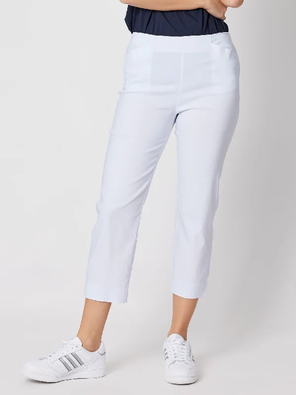 Zara Stretch Pant - White Cozy Knit Pants