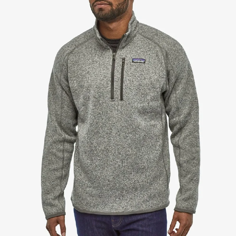 Men's Better Sweater® 1/4-Zip Fleece Beaded Sweater Sequined Faux Fur