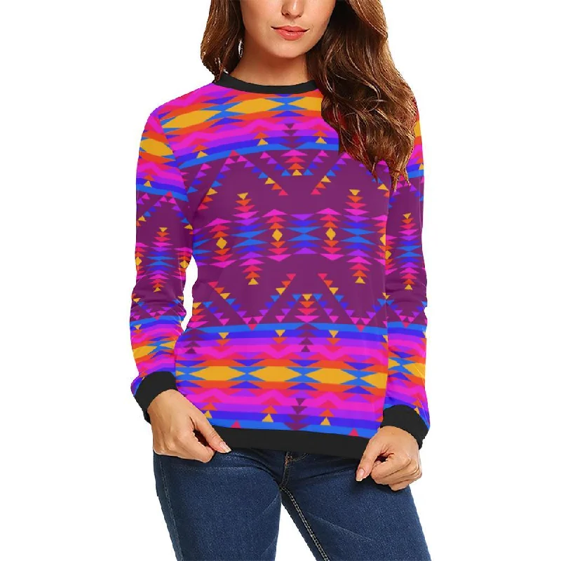 Visions of Peace Treaty Crewneck Sweatshirt for Women Hoodie with Hem Patch Decorative Personalized Visions of Peace Treaty Crewneck Sweatshirt for Women Hoodie with Hem Patch Decorative Personalized