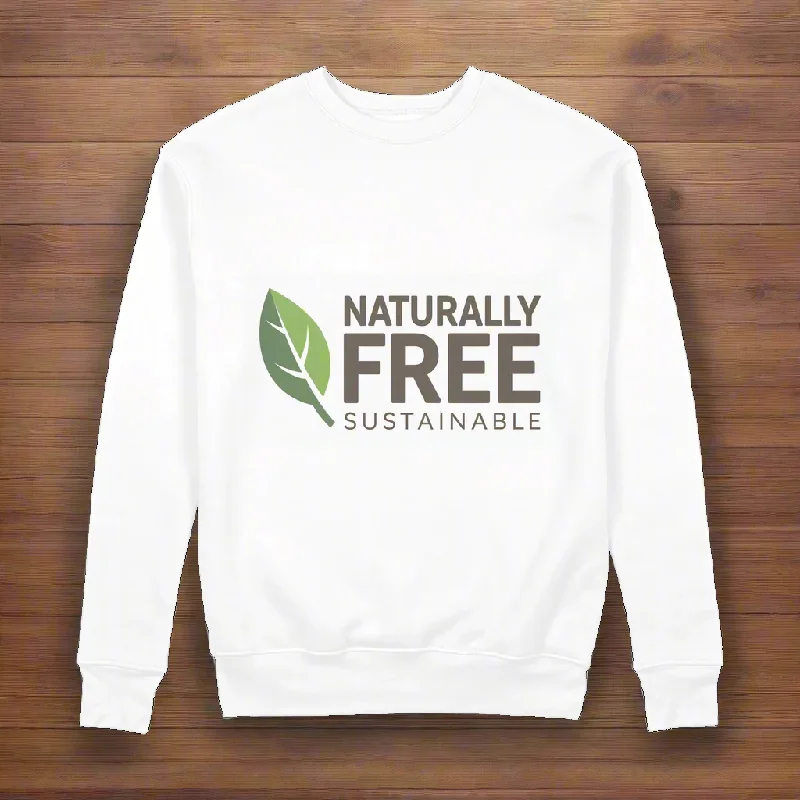 Naturally Free Sustainable 100% Organic Cotton Graphic Sweatshirt Hoodie with Zipper Versatile Modern Naturally Free Sustainable 100% Organic Cotton Graphic Sweatshirt Hoodie with Zipper Versatile Modern
