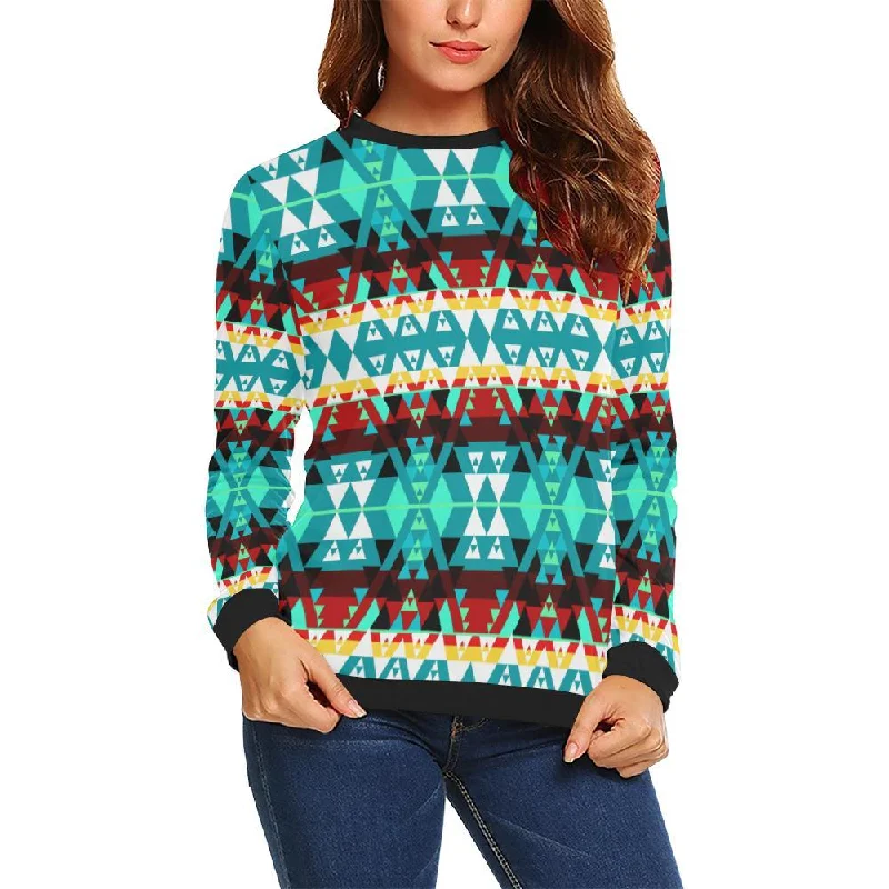 Writing on Stone Wheel Crewneck Sweatshirt for Women Hoodie Sweatshirt Pullover