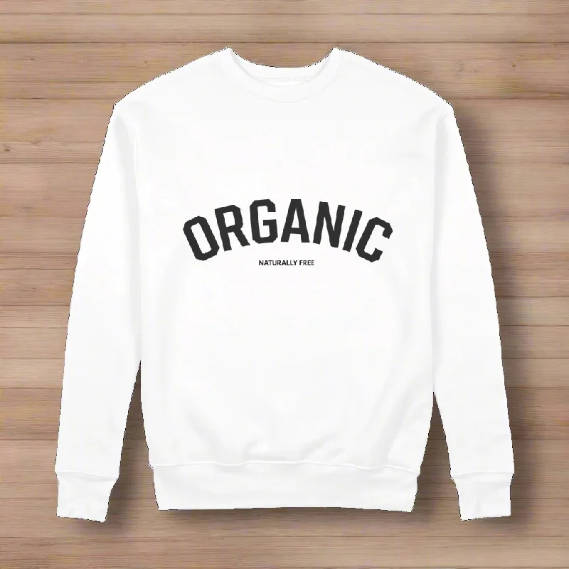 Organic Logo 100% Organic Cotton Graphic Sweatshirt Hoodie with Drawcord Adjustable Secure Organic Logo 100% Organic Cotton Graphic Sweatshirt Hoodie with Drawcord Adjustable Secure