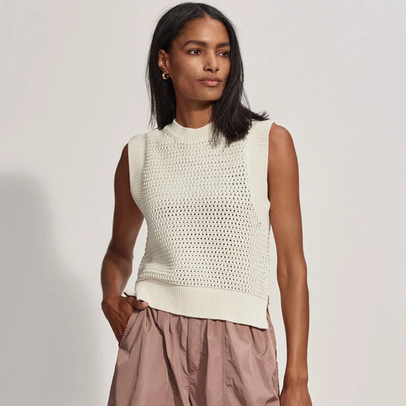 RANDAL CROP KNIT TANK layering tank top