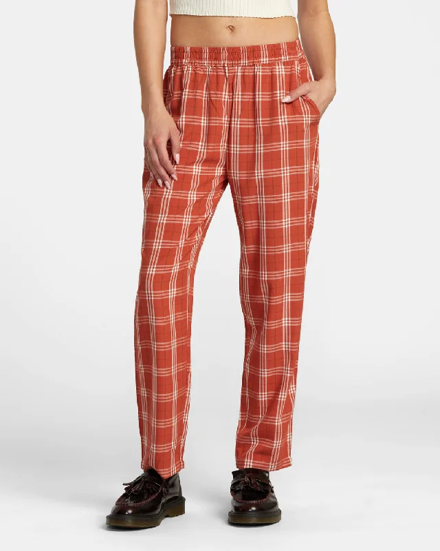 New Yume Pant Print Pants - Hot Sauce Elegant Trouser Pants