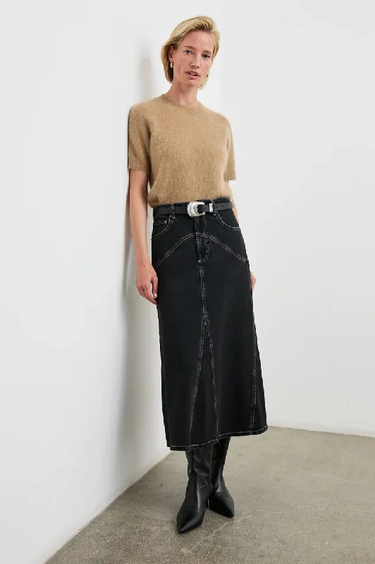 Rails - Del Rey skirt in Black sand wool skirt warm