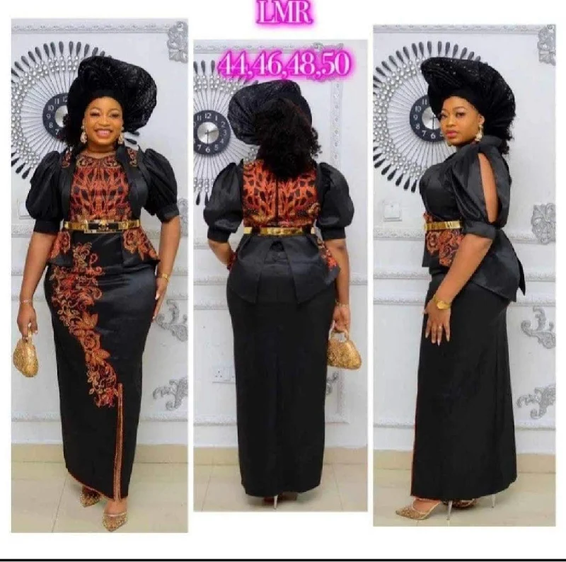 Dress to behold in black & purple Tunics Summer linen