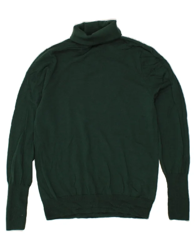 J. CREW Womens Roll Neck Jumper Sweater UK 18 XL Green Merino Wool Faux Fur Fabric Real Fur Fabric Shearling Fabric J. CREW Womens Roll Neck Jumper Sweater UK 18 XL Green Merino Wool Faux Fur Fabric Real Fur Fabric Shearling Fabric