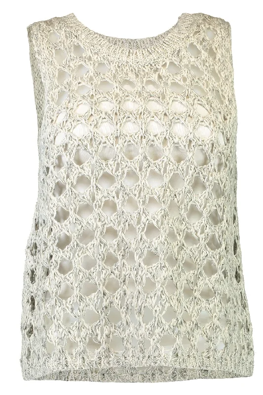 Openwork Knit Tank boho tank top